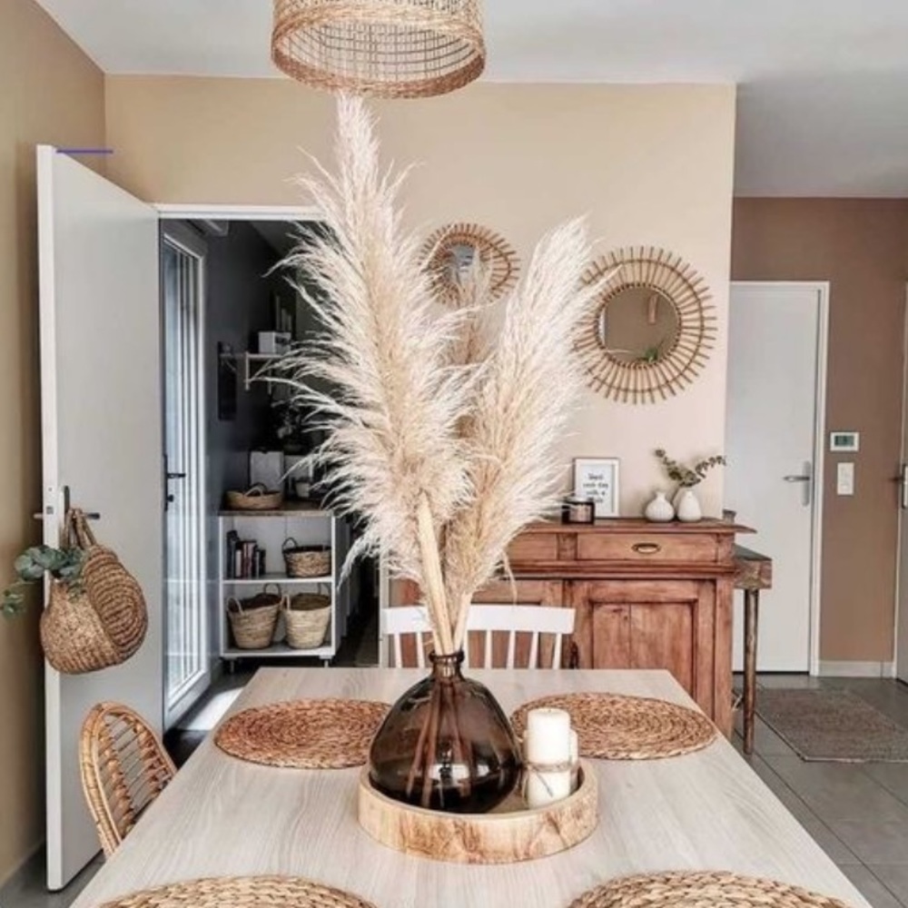 PAMPAS GRASS - Natural Dried Pampas Grass 3 STEMS